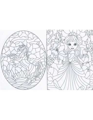 Pinta Tus Vidrieras de Princesas