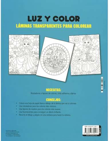 Pinta Tus Vidrieras de Princesas