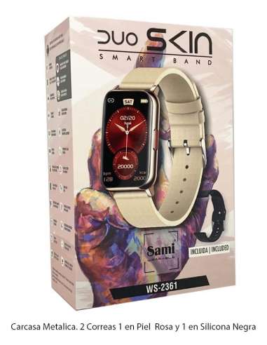 Reloj de Pulsera Digital 3ATM Piel Rosa
