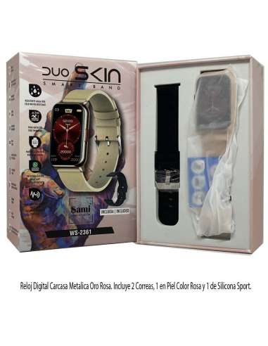 Reloj de Pulsera Digital 3ATM Piel Rosa