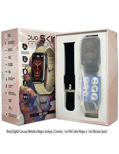 Reloj de Pulsera Digital 3ATM Piel Negra