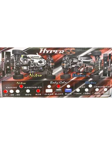 Hyper Ss Nitro RtR Escala 1/8 RadioContr
