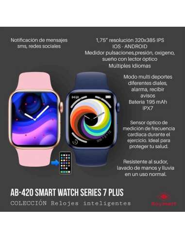 Reloj Smart Watch Serie 7 Plus 5 Colores