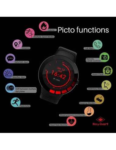 Reloj Smart Watch Deluxe Negro
