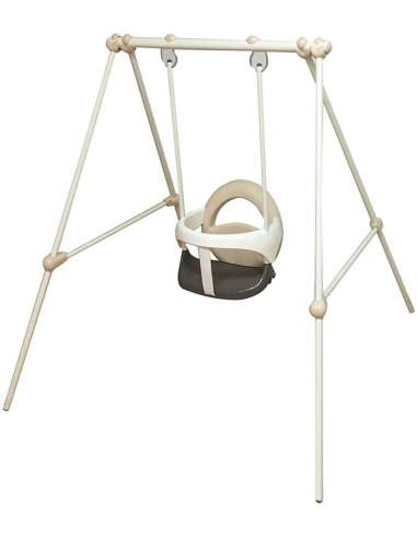 Columpio Metal Baby Swing Beige