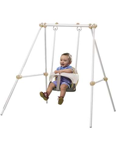 Columpio Metal Baby Swing Beige