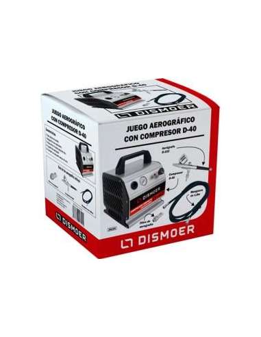 Juego Aerográfico Dismoer Compresor D-40