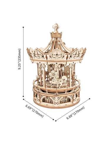 Maqueta Caja De Musica Carrusel Romantic