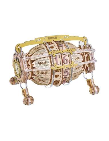 Maqueta Calendario Con Reloj 3D