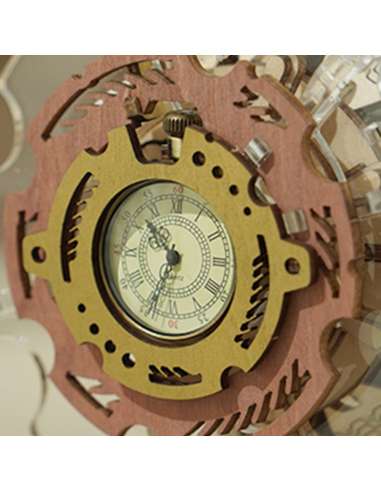 Maqueta Calendario Con Reloj 3D