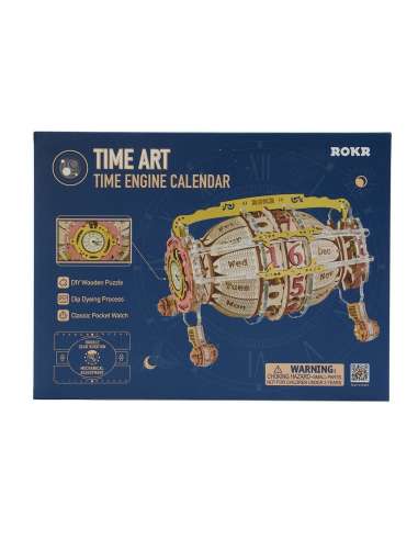 Maqueta Calendario Con Reloj 3D