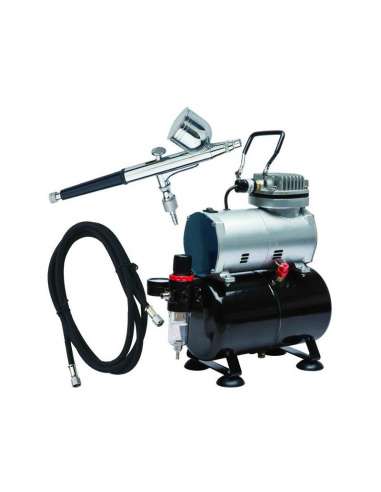 Set Aerografo D102 y Compresor D80