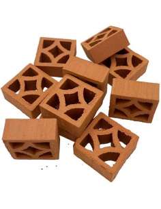 Celosía 3 20x20x9 Roja 25...