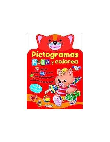 Libro Pictogramas - Pega y Colorea