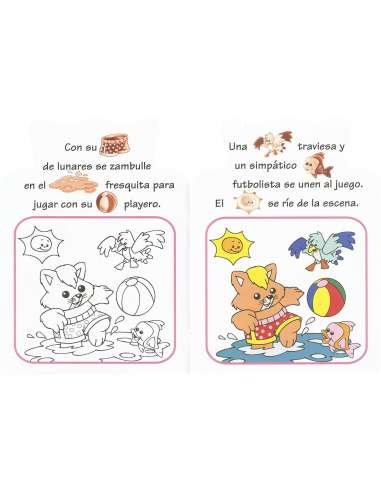 Libro Pictogramas - Pega y Colorea
