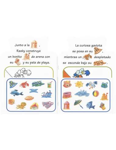 Libro Pictogramas - Pega y Colorea