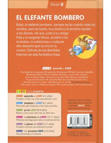 Libro El Elefante Bombero