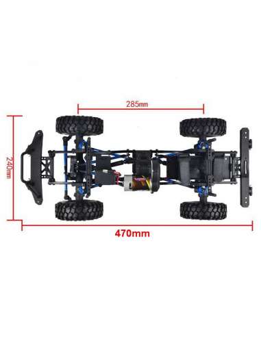 Crawler RadioControl MC28 Plata 1/10