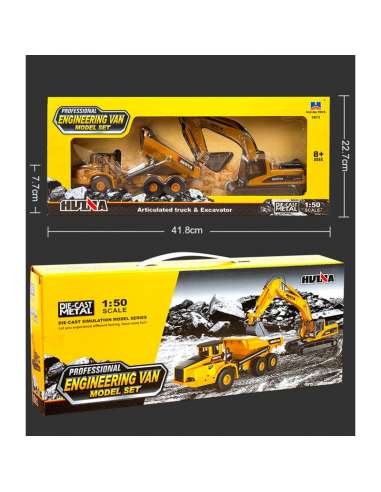 Excavadora Huina Estatico + Bumper