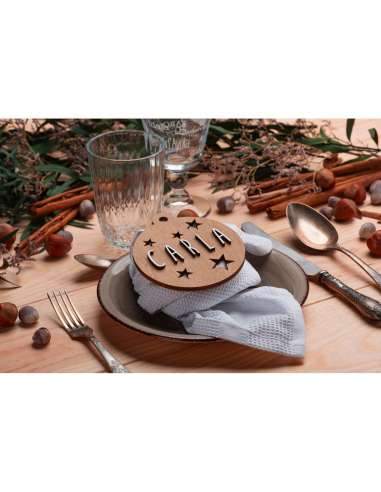 Bola en Madera Para Arbol Personalizable