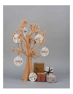 Bola Madera Color Blanco...