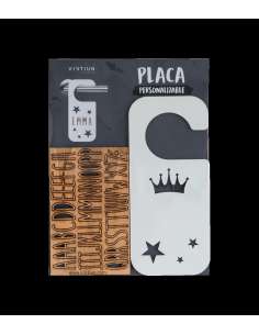 Placa Pomo Blanca c/ Corona... 2