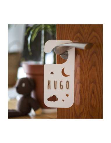 Placa Pomo Blanca Luna, Nube, Est