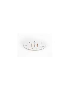 Placa Puerta Blanca Ovalada...