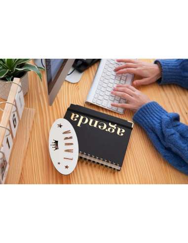 Placa Puerta Blanca Ovalada Corona y E