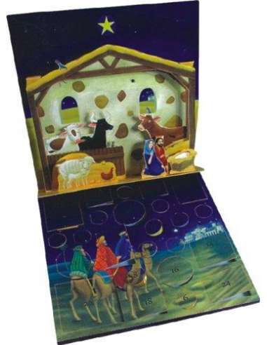 Calendario de adviento pop-up - Belén