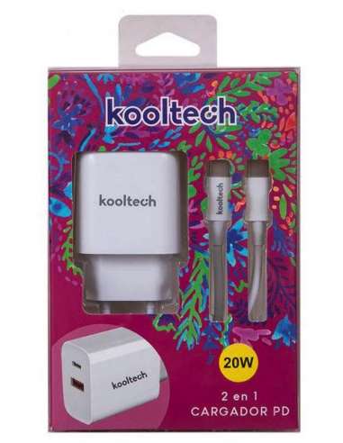 Cargador 220V C/Cable TipoC a Tipo C 20W