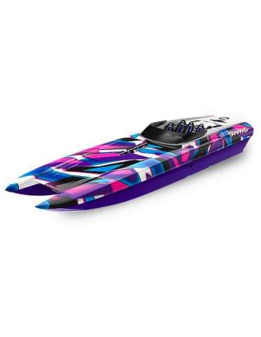 Lancha Catamaran Traxxas DCBM41 TQI Purp