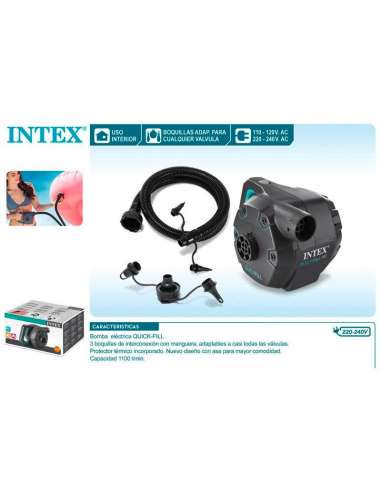 Bomba Electrica Hinchables 220V 1100 L.