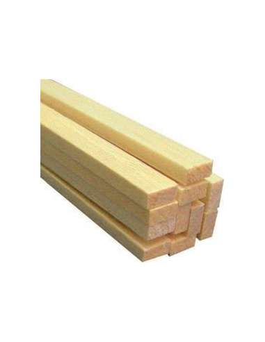 Liston Rectangular Balsa 3 x 7 mm x 1 M.