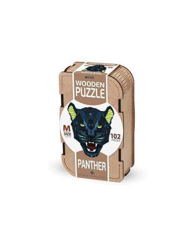 Puzzle Pantera 102 Piezas Caja de Madera