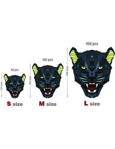 Puzzle Pantera 102 Piezas Caja de Madera