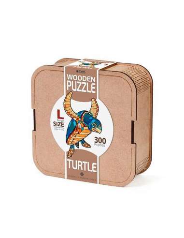 Puzzle Tortuga 300 Piezas Caja de Mader