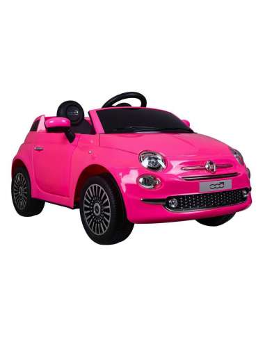 Fiat 500 12 Voltios Rosa Control Remoto