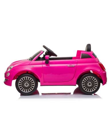Fiat 500 12 Voltios Rosa Control Remoto