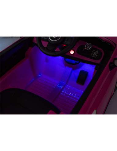 Fiat 500 12 Voltios Rosa Control Remoto