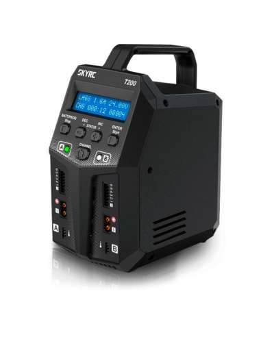Cargador T200 Duo Lipo 1-6S 12 Amp. x2