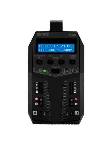 Cargador T200 Duo Lipo 1-6S 12 Amp. x2