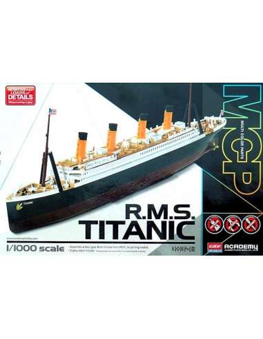Maqueta Barco RMS Titanic+Set Led 1/700