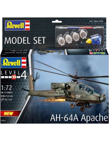 Revell Model Set Helicóptero AH-64A Apac