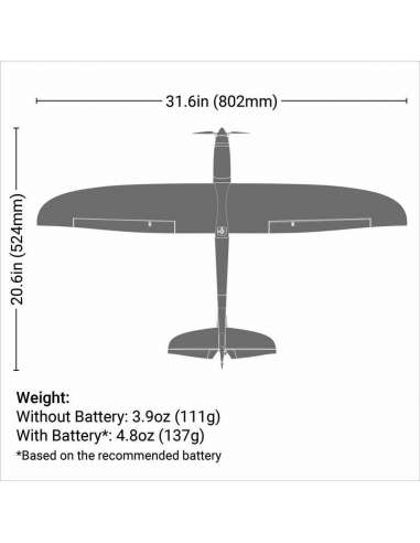 Avion Velero E-FLITE UMX Conscendo BNF