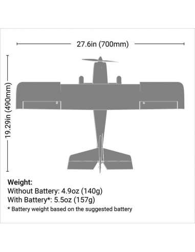 Avion Apprentice Stol S 700 mm Env.RTF Avion Apprentice Stol S 700 mm Env.RTF