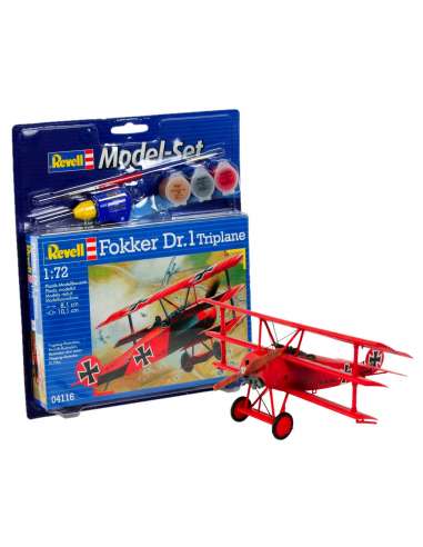 Maqueta ModelSet Avion Fokker Dr1 E.1/72