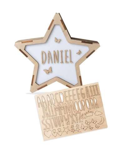 Estrella Luminosa Personalizable Dual 