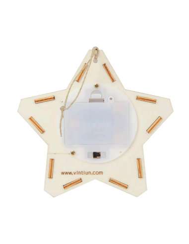 Estrella Luminosa Mini a Pilas Sin LETRA