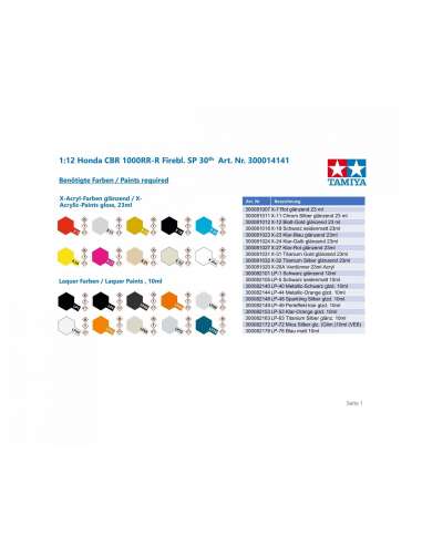 Maqueta 1/12 Moto Hond CBR 1000RR-R 